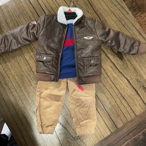 COPY - Boys 3 piece coat outfit new with tag by little me size/talla 2t